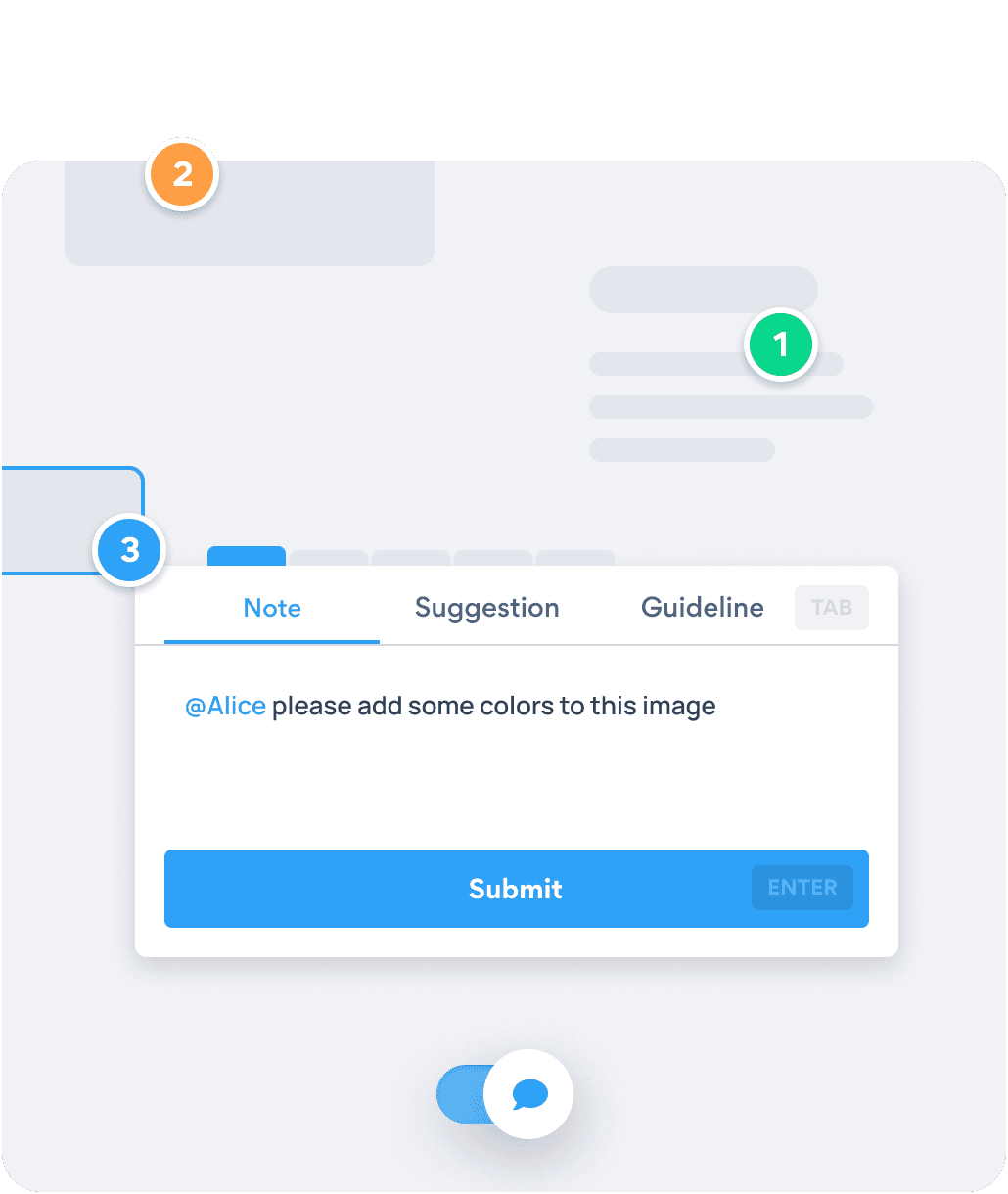Pinning a comment on a live website with Heurio.