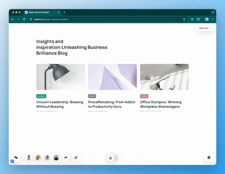 Extension & Web App | Heurio Docs